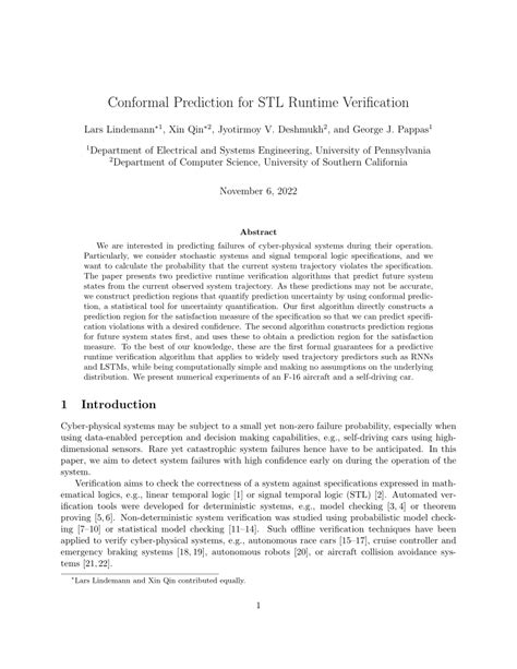 stl verification|Conformal Prediction for STL Runtime Verification.